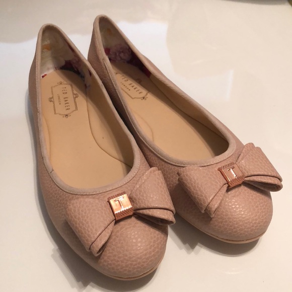 ted baker flats with bow
